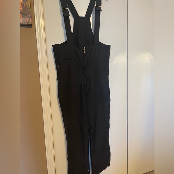 Vintage BOGNER Women's Insulated Black Pants with Bib Ski Snow - Picture 1 of 7